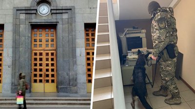Вибухотехніки з собаками перевіряли Харківську міськраду