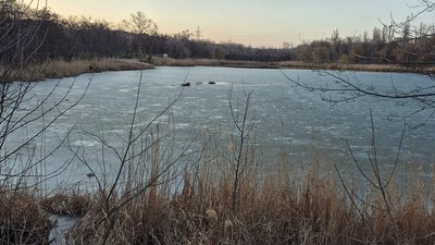 Водойма, рятувальники, крига, Кривий Ріг