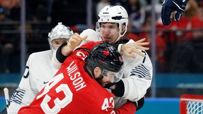 П'єр Кріньйон розпочав бійку з канадцем Томом Вілсоном на Олімпіаді-2026