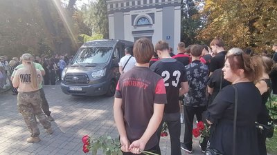 Прощання з загиблим у ДТП на Соборності підліткому Луцьку, 3 серпня 2026 року