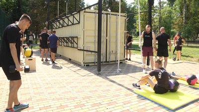 Житомир, мобільний контейнер для тренування, військовий інститут