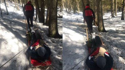 Прикарпатські рятувальники допомогли киянину, який травмувався в Карпатах