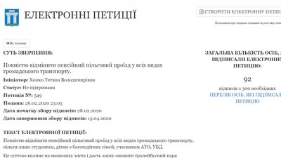 Подати чи підтримати петицію, рівняни зможуть лише після ідентифікації особи Подати чи підтримати петицію, рівняни зможуть лише після ідентифікації особи
