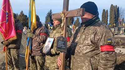 Похорон, прощання із бійцем, ЗСУ, 2 січня 2025, Тернопіль