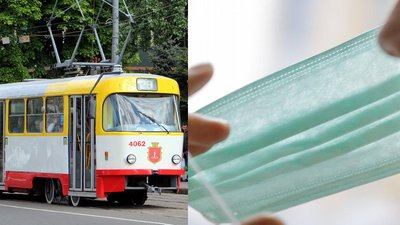 В електротранспорті Одеси пенсіонерам безкоштовно видаватимуть маски
