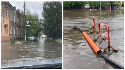 Через несприятливі погодні умови у Кирилівці затопило бази відпочинку, у Бердянську — пляж Через несприятливі погодні умови у Кирилівці затопило бази відпочинку, у Бердянську — пляж
