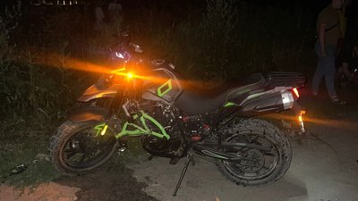 Мотоцикл, за участю якого сталася аварія