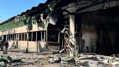 атака РФ на Одесу 7 березня 2025 року, пошкоджений ангар з технікою