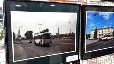 "Крізь десятиліття – на тролейбусі": у Рівному презентували фотовиставку
