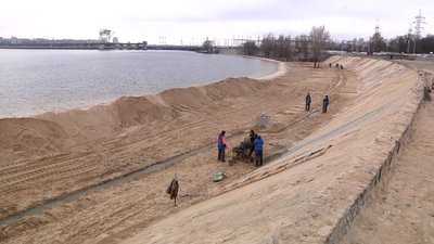 У Запоріжжі триває реконструкція Правобережного пляжу