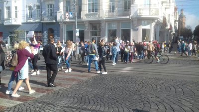 У Вінниці протестувальники перекрили центральну вулицю міста