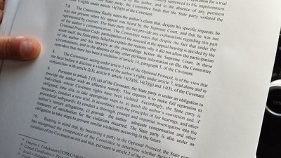 Адвокат з Рівного виграв справу довічника у Комітеті з прав людини ООН Адвокат з Рівного виграв справу довічника у Комітеті з прав людини ООН