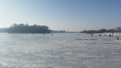 Річка Південний Буг у Хмельницькому, березень 2026 року