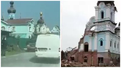 Армія РФ нанесла авіаудар по храму у Богородичному. На Донеччині правоохоронці евакуювали монахів