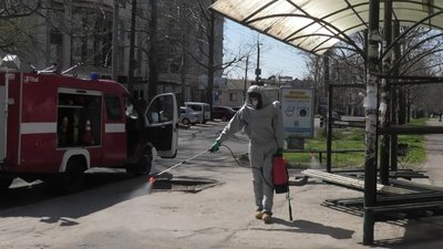 Минулої доби рятувальники Херсонщини продезінфікували 220 місць скупчення людей