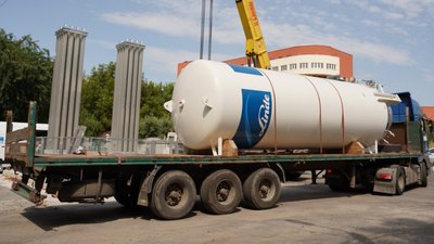 У Вінниці встановили кисневий газифікатор У Вінниці встановили кисневий газифікатор