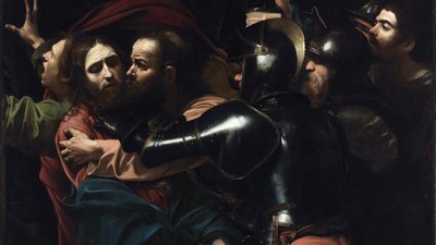 Картина Караваджо "Взяття Христа під варту" чи "Поцілунок Іуди"