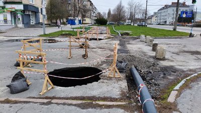 Ремонт на вулиці Петра Юрченка