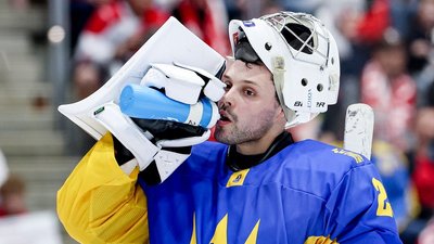 Богдан Дьяченко, голкіпер збірної України на чемпіонаті світу-2026 з хокею