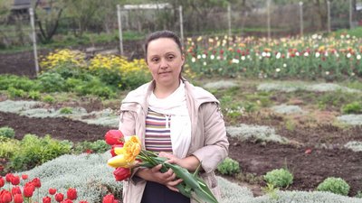Ірина Валецька вирощує тюльпани, Тернопіль, 22 квітня, 2024 Ірина Валецька вирощує тюльпани, Тернопіль, 22 квітня, 2024