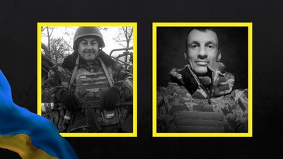 Загиблі військові Віталій Нерян (ліворуч) та Артем Заїка (праворуч)