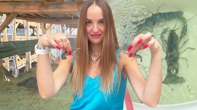 Наталія Грушева, ферма раків у Високому біля Харкова