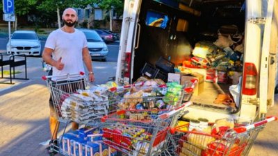 Їжа для інтернату. Волонтер з Одещини привозить до Миколаєва гуманітарну допомогу