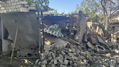 Херсонщина, обстріли РФ, подвір'я