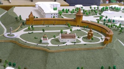 Макет відновлення цитаделі в Батурині Макет відновлення цитаделі в Батурині