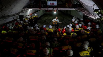 Святослав Вакарчук, шахта, концерт, гірники, Дніпропетровщина