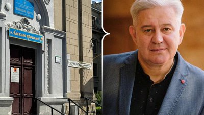 Колаж: Чернівецький ліцей №2 та Андрій Сігітов