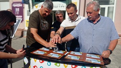 У Сумах відбулося спецпогашення марки "Пес Патрон" У Сумах відбулося спецпогашення марки "Пес Патрон"