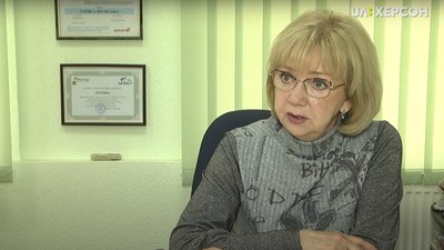Голова фонду громади Херсона "Захист" Лариса Польська Голова фонду громади Херсона "Захист" Лариса Польська
