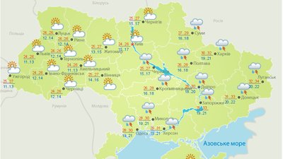 Погода на 7 серпня Погода на 7 серпня
