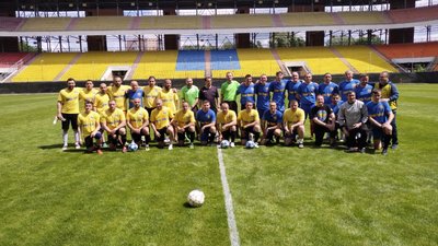 У Сумах відбувся товариський матч між футболістами та представниками силових структур