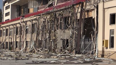 Одеський морвокзал після прильоту ракет