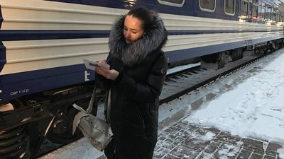 "Поїзд єднання", який їде через дев'ять областей, зробив зупинку у Полтаві