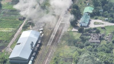 РФ завдала мінометного удару по станції Одноробівка у Золочівській громаді: пошкоджені колії