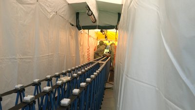 У Черкасах випробовували хімічний комплекс для знезараження населення