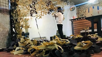 На замовлення військових кропивничани сплели маскувальні сітки