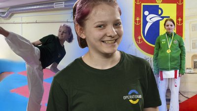 Херсон, спорт, діти, спортсменка, карате, куміте 