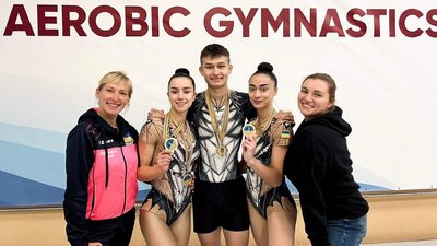 Сумські спортсмени відзначились на чемпіонаті України зі спортивної аеробіки Сумські спортсмени відзначились на чемпіонаті України зі спортивної аеробіки