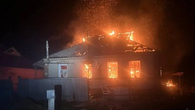 Пожежа в будинку у Богодухові 