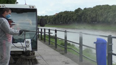 Дезінфекцію в місцях найбільшого скупчення людей проводили в Ужгороді