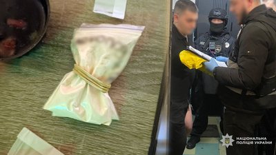 підозрюваний у наркоторгівлі на Чернігівщині та речові докази