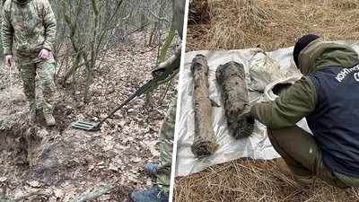 Спецпризначенці відкопали схрон зброї у затриманого на Харківщині бойовика — СБУ
