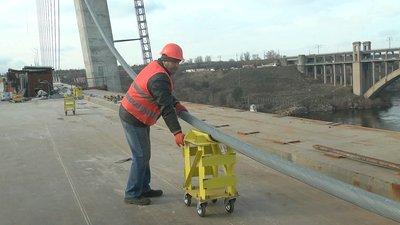 Як у Запоріжжі просувається будівництво вантового мосту Як у Запоріжжі просувається будівництво вантового мосту