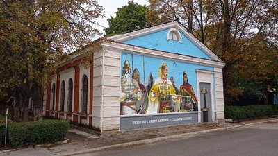 Перший малюнок Андрій Пальваль створив на одній з будівель у дворі полку Перший малюнок Андрій Пальваль створив на одній з будівель у дворі полку