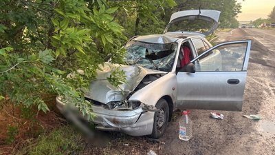Пошкоджена автівка внаслідок ДТП