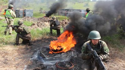 На Сумщині відбулись навчання військових На Сумщині відбулись навчання військових